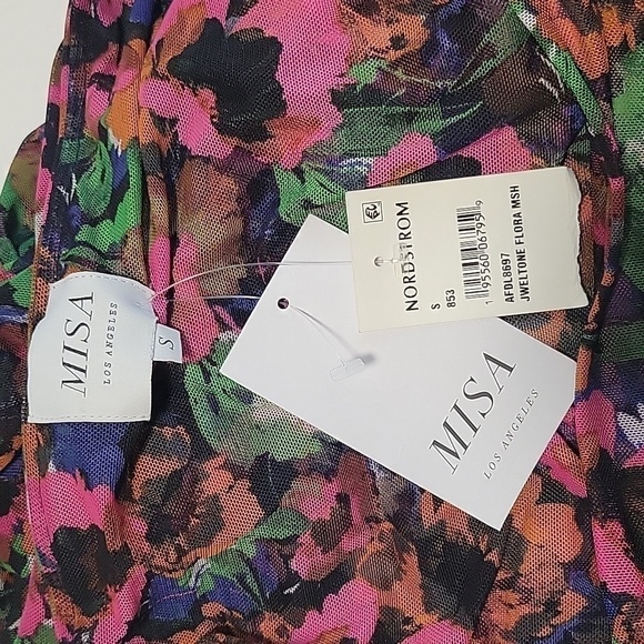 Misa Marilyn Mesh Flora Dress - Picture 12 of 14